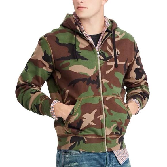 Full Zip Fuzzy Camo Hoodie Fleece Zip Hoodie Camouflage: Buy Now – LIVE FAST DIE YOUNG